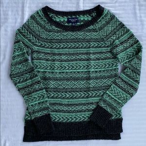 American Eagle fair isle print sweater